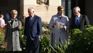 Marise Payne, Jim Mattis, Julie Bishop, Rex Tillerson, Australie crédit : MARK METCALFE / POOL / AFP