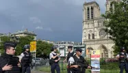 David a été pris pour cible alors qu'il patrouillait sur le parvis de la cathédrale Notre-Dame, mardi à Paris.