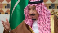 L&#039;Arabie saoudite a notamment décidé de fermer ses frontières avec le Qatar. Ici, le roi saoudien : Salmane ben Abdelaziz Al Saoud.