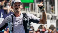 Mathieu Blanchard lors de sa deuxième place à l'Ultra Trail du Mont Blanc en 2022