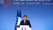 Emmanuel Macron s'exprimait devant les ambassadeurs français.