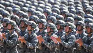 chine, armée, soldats chinois crédit : STRINGER / AFP - 1280
