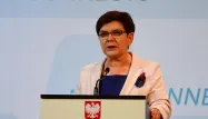 première ministre polonaise, Pologne, Beata Szydlo crédit : ATTILA KISBENEDEK / AFP - 1280