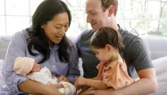 Le milliardaire de 33 ans et sa femme Priscilla Chan ont écrit une lettre à la petite August, née lundi.
