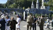 Un important dispositif de sécurité est déployé à Lourdes à l'occasion de l'Assomption.