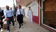 Emmanuel Macron est allé à la rencontre des sinistrés à Saint-Martin.