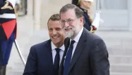 Emmanuel Macron se range derrière le gouvernement espagnol de Mariano Rajoy dans la crise avec la Catalogne.