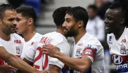 Nabil Fekir, au centre, a encore été l'homme du match côté lyonnais.