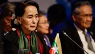 Aung San Suu Kyi crédit : EZRA ACAYAN / POOL / AFP - 1280