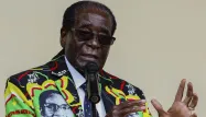 Zimbabwe Robert Mugabe  crédit : JEKESAI NJIKIZANA / AFP