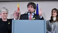 Carles Puigdemont a salué la victoire des indépendantistes depuis Bruxelles.
