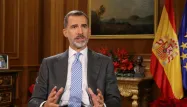 Felipe VI, voeux de noel 2017 crédit : BALLESTEROS / POOL / AFP - 1280