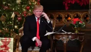 Donald Trump avait déjà présenté ses vœux de Noël ce week-end.