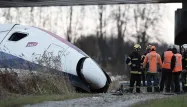 Le train avait déraillé à l'entrée d'une courbe de raccordement sur la commune d'Eckwersheim, dans le Bas-Rhin.
