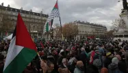 Ils étaient quelque 400 manifestants samedi à Paris pour défendre la cause palestinienne.