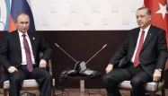 Le président russe, Vladimir Poutine et, son homologue turc, Recep Tayyip Erdogan.