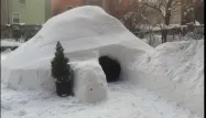 L'igloo proposé sur Airbnb.