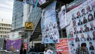 La liste du principal parti conservateur iranien s'affiche dans les rues de Téhéran.