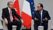 François Hollande et Recep Tayyip Erdogan lors de la COP21.