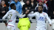 Maxwell Cornet et Alexandre Lacazette (Olympique Lyonnais)