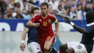Eden Hazard, ici contre la France en juin dernier, ne jouera pas contre le Portugal, mardi prochain.