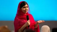 Malala Yousafzai, militante pakistanaise pour le droits des femmes.