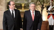 Raul Castro en visite en France.