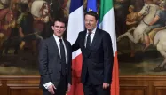 08.03.Manuel Valls Matteo Renzi.GABRIEL BOUYS  AFP.1280.640