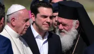 Pape François Alexis Tsipras Patriarche Grèce Lesbos