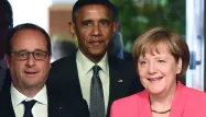 François Hollande et Barack Obama rencontreront Angela Merkel et Matteo Renzi à Hanovre, lundi.