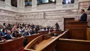 Alexis Tsipras au Parlement d'Athènes