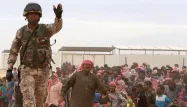 Des Syriens retenus à la frontière jordanienne, 1280x640