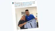 Remise de maillot de Buffon à Nicollin (1280x640) Capture d'écran Twitter @FIGC