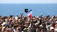 Quelque 42.000 personnes étaient rassemblées lundi sur la Promenade des Anglais.