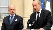 Les ministres de l'Intérieur et de la Défense à l'issue du Conseil de sécurité et de défense.