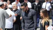 Hugo Lloris a participé à la minute de silence à Nice, lundi midi.