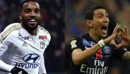 Alexandre Lacazette et Angel Di Maria, deux des stars de la Ligue 1.