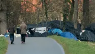 Le camp de Steenvoorde en mars 2016.