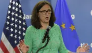 Cecilia Malmström, commissaire européenne Crédit : YURI GRIPAS / AFP - 1280
