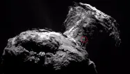 Le robot a été repéré alors qu'il était calé dans une fissure obscure de la comète 67P.