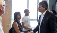 Arnaud Montebourg a rencontré des représentants des syndicats de l'usine Alstom de Belfort.