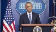 Barack Obama s'exprimait en conférence de presse pour la première fois depuis l'élection de Donald Trump.