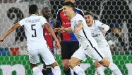 Meunier, au centre, a délivré le PSG d'une reprise de volée sublime.