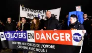 Les manifestants répondaient à l'appel de l'association Mobilisation des policiers en colère (MPC).