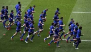 Equipe de France de rugby à l'entraînement (1280x640) Adrian DENNIS/AFP