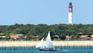 Une vue du phare du Cap-Ferret où une fillette de 12 ans a trouvé la mort sur le tournage d'une émission de France 2.
