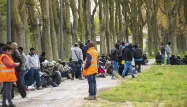 Un camps de migrant à Calais