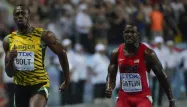 Bolt face à Gatlin aux Mondiaux 2013 (1280x640) Olivier MORIN/AFP