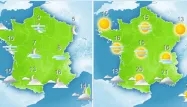 La météo du lundi 12 octobre : soleil timide et légères pluies dans le Sud