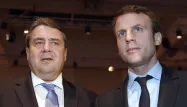 Sigmar Gabriel et Emmanuel Macron